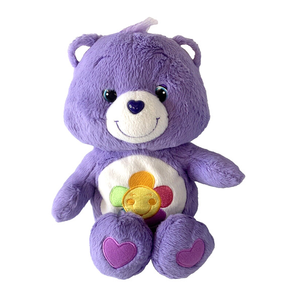 Care Bears American Greetings 2012 Harmony Purple 13” Bear Plush - Picture 1 of 7